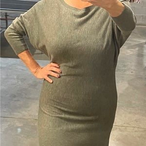 Gray sweater dress!